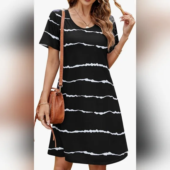 belt for black dress Three Layer Tie Dye Umbrella Dress